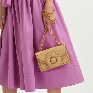 Oscar De La Renta Raffia Tro bag